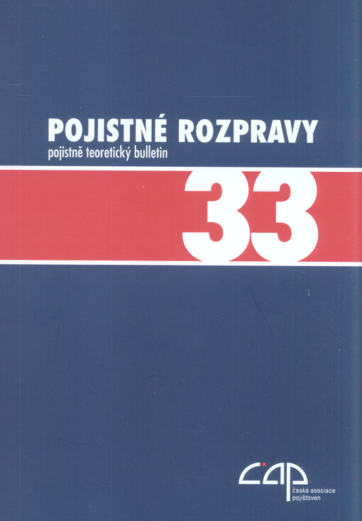 Pojistné rozpravy : pojistně-teoretický bulletin