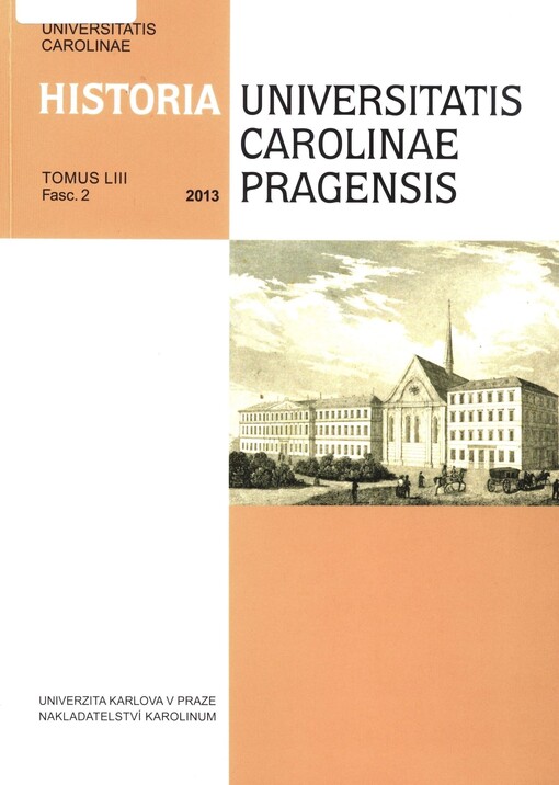 Acta Universitatis Carolinae. Historia Universitatis Carolinae Pragensis