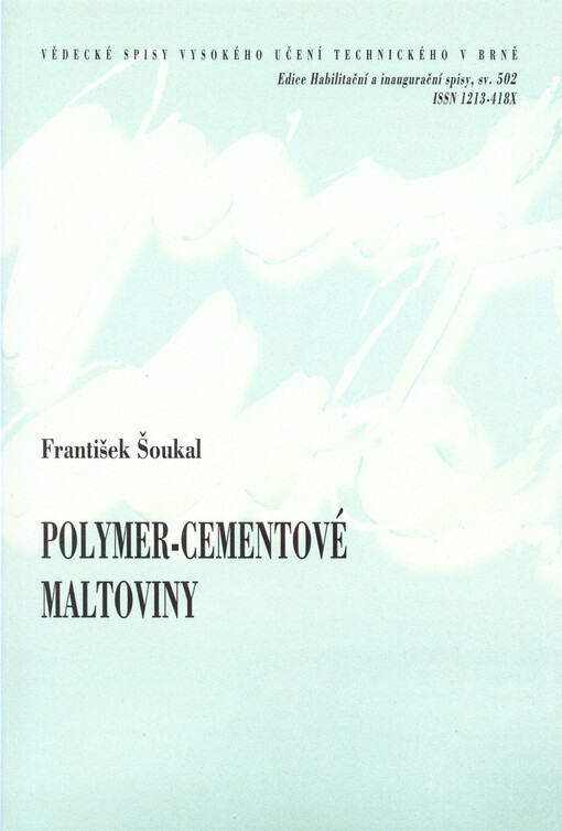 Polymer-cementové maltoviny = Polymer-cement binders
