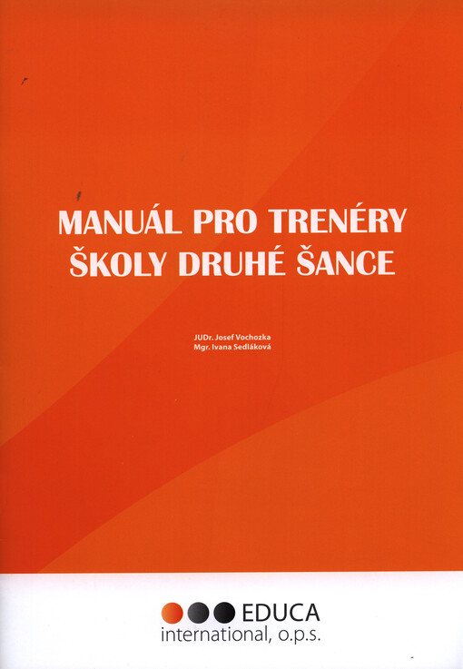 Manuál pro trenéry školy druhé šance