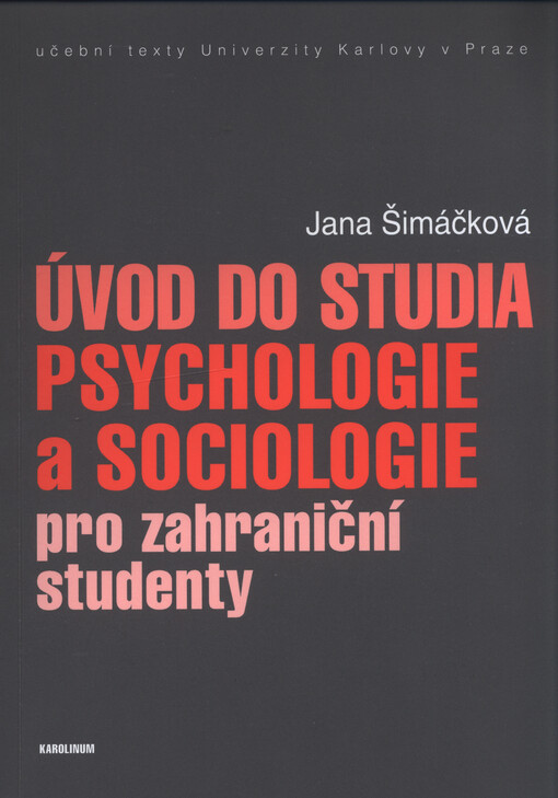 Úvod do studia psychologie a sociologie pro zahran