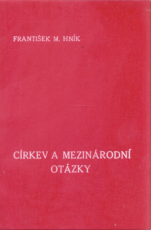 Církev a mezinárodní otázky