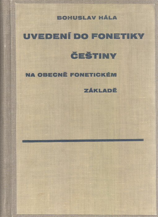 Uvedení do fonetiky češtiny na obecně fonetickém základě