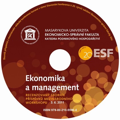 Ekonomika a managementrecenzovaný sborník příspěvků mezinárodního workshopu : Brno, 3. června 2011