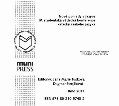 Studentská vědecká konference katedry českého jazyka