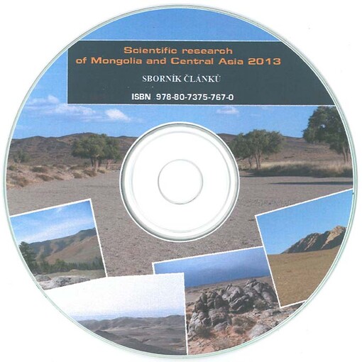 Scientific research of Mongolia and Central Asia 2013sborník článků