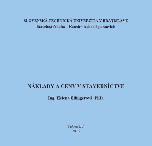 Náklady a ceny v stavebníctve