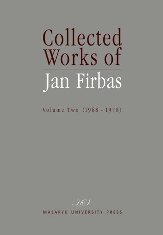 Collected works of Jan Firbas, 2. díl