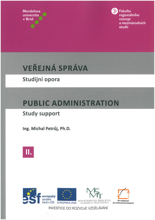 Veřejná správa :studijní opora = Public administration : study support