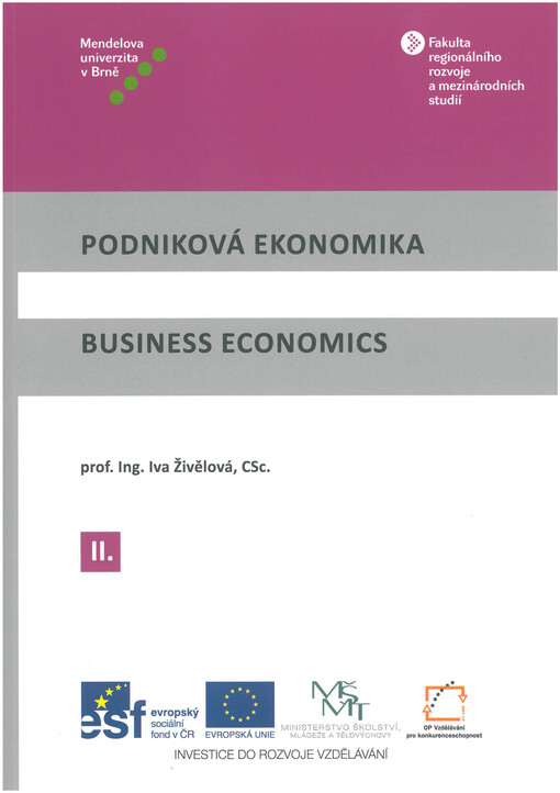 Podniková ekonomika =Business economics