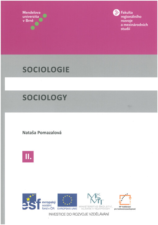 Sociologie =Sociology
