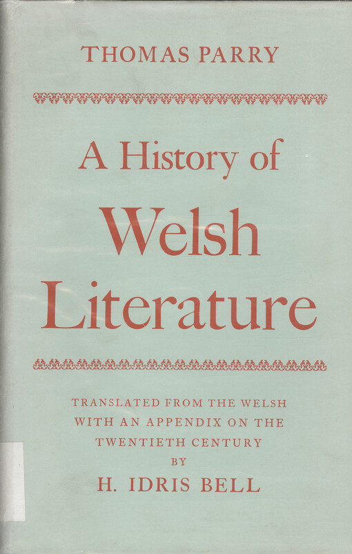 A history of Welsh literature