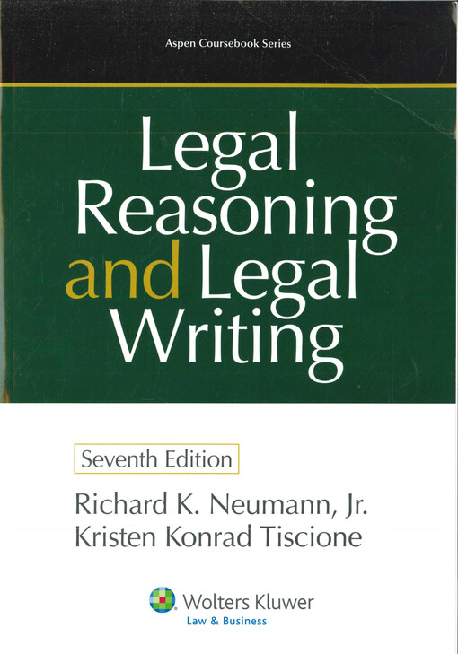  Legal reasoning and legal writing  