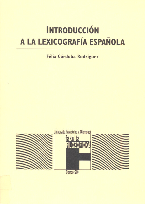 Introducción a la lexicografía española
