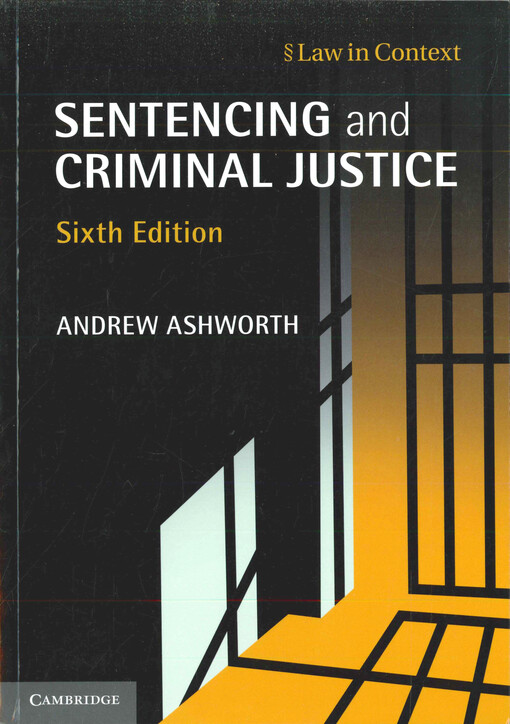 Sentencing and criminal justice
