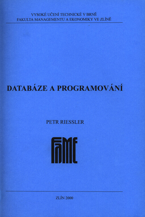 Databáze a programování