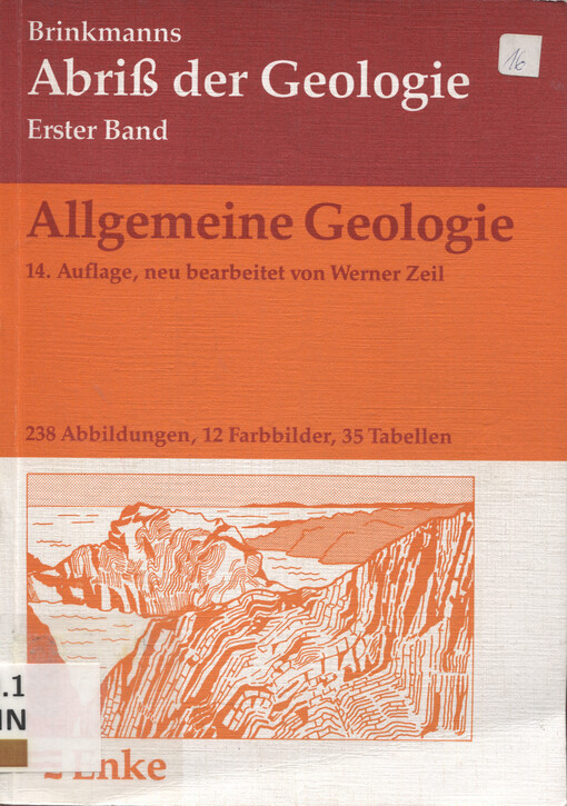 Abriß der Geologie. Erster Band, Allgemeine Geologie