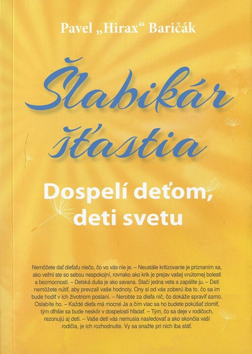 Šlabikár šťastia 3 - Dospelí deťom, deti svetu
