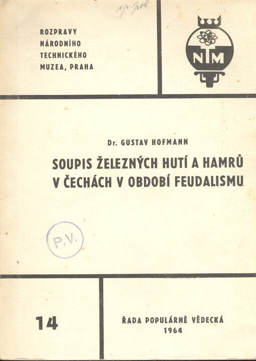 Soupis železných hutí a hamrů v Čechách v období feudalismu