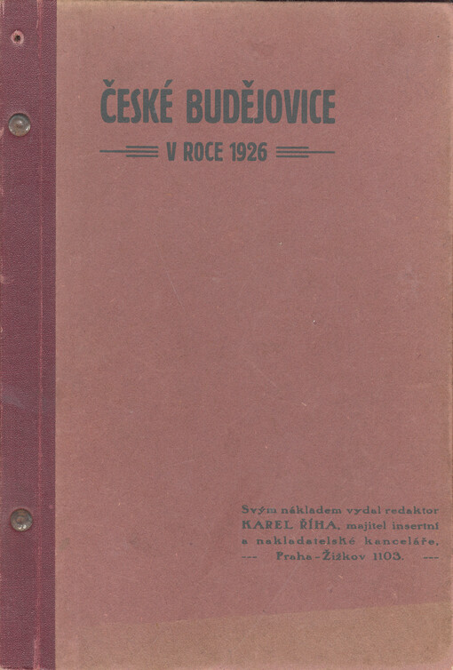 České Budějovice v roce 1926