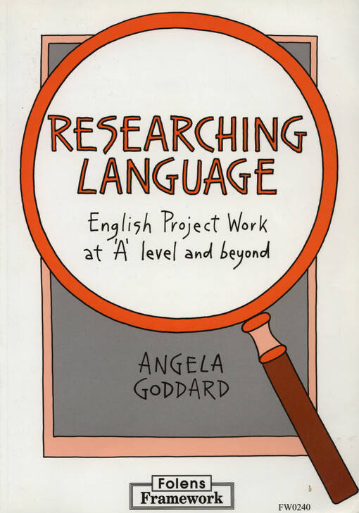 Research language : English project work at 'A' level and beyond