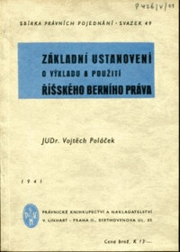 Základní ustanovení o výkladu a použití říšského berního práva.