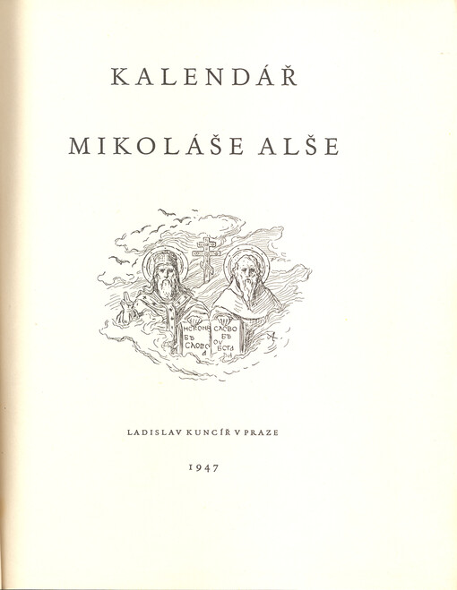 Kalendář Mikoláše Alše :[S básní Jaroslava Seiferta a úvodní studií Františka Kovárny