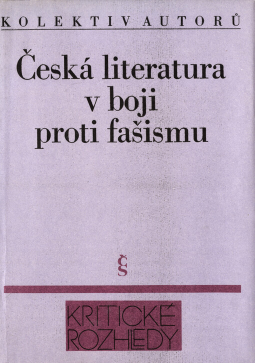 Česká literatura v boji proti fašismu