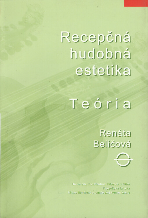 Recepčná hudobná estetika : teória
