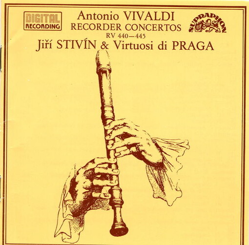 Concerto in C major for recorder (sopranino), strings and basso continuo, R. 443 Concerto in a minor for recorder (alto), strings and basso continuo R. 440 ; Concerto C major for recorder (sopranino), strings and basso continuo, R. 444 ; Concerto in F maj