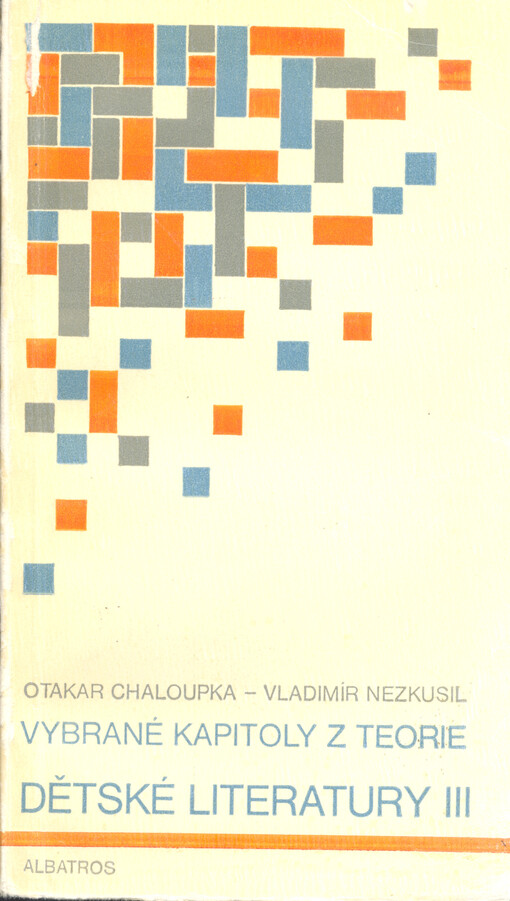 Vybrané kapitoly z teorie dětské literatury III