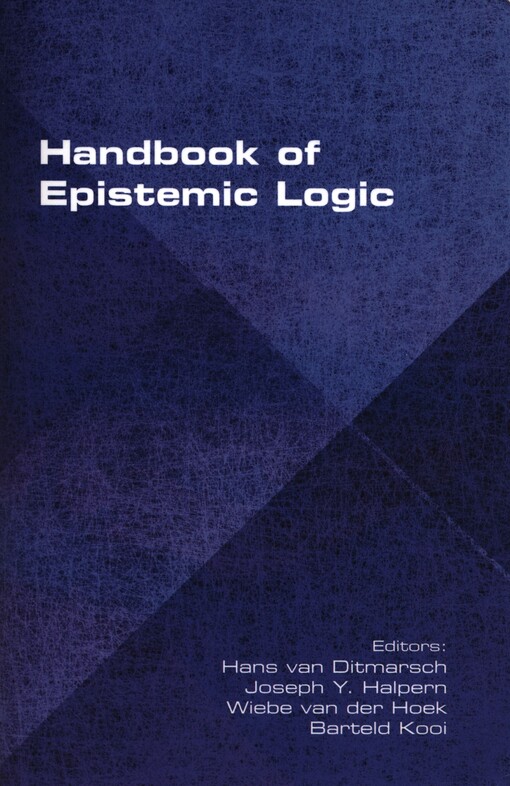 Handbook of epistemic logic