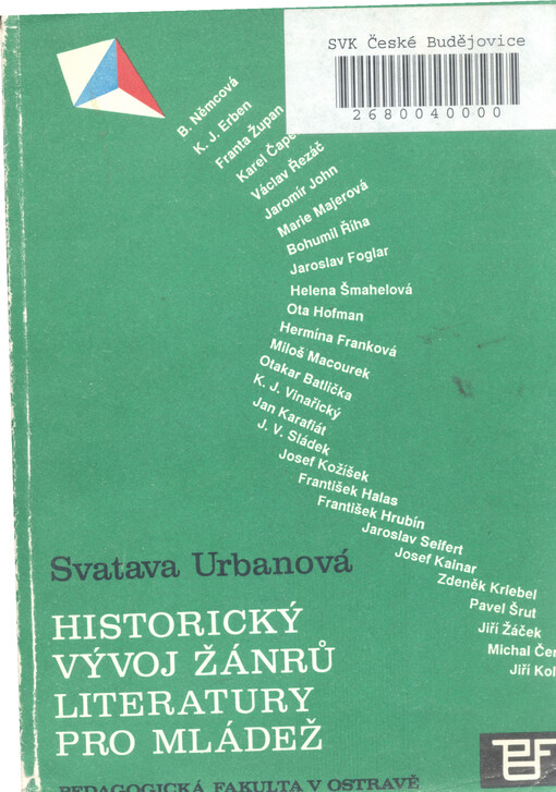 Historický vývoj žánrů literatury pro mládež : vybrané texty