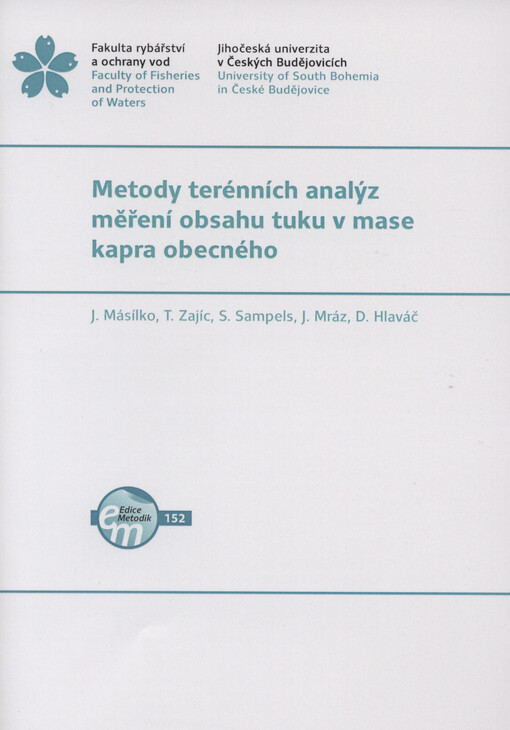 Metody terénních analýz měření obsahu tuku v mase kapra obecného