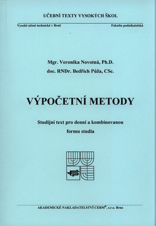 Výpočetní metody : studijní text pro denní a kombinovanou formu studia