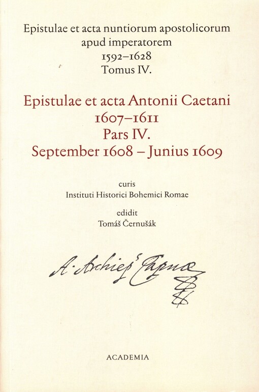 Epistulae et acta nuntiorum apostolicorum apud imperatorem 1592-1628.