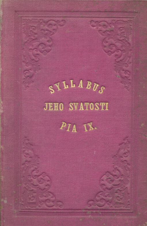 Syllabus jeho svátosti Pia IX.