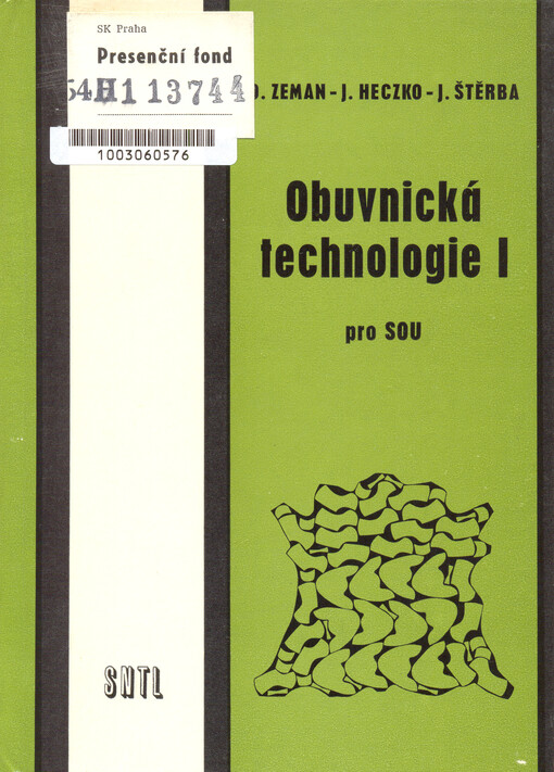 Obuvnická technologie I pro SOU