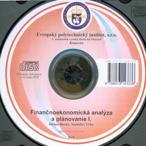 Finančno-ekonomická analýza a plánovanie I