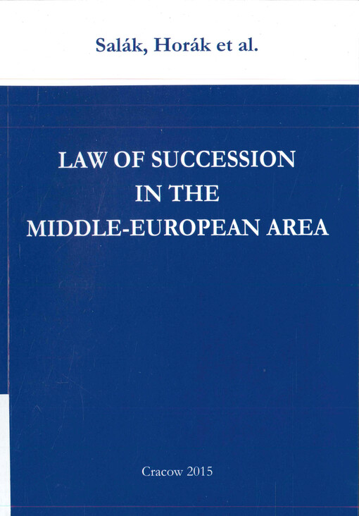 Law of succession in the Middle-European area