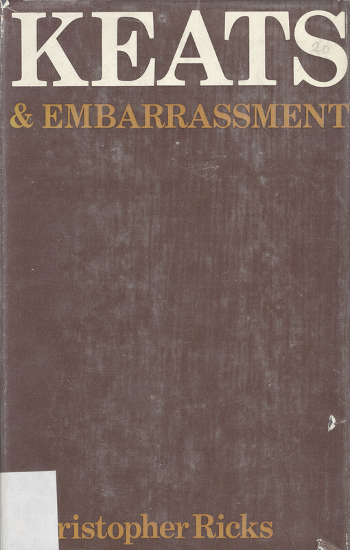 Keats and embarrassment