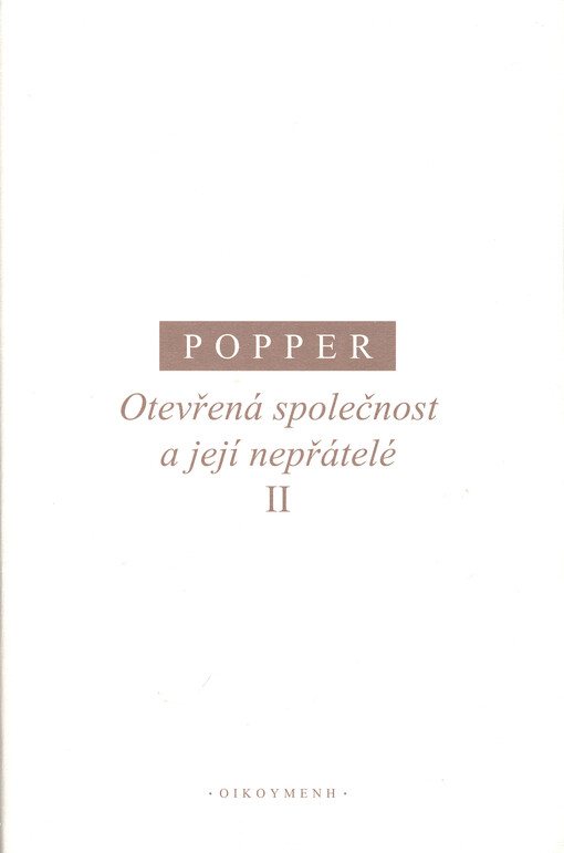 Otevřená společnost a její nepřátelé
