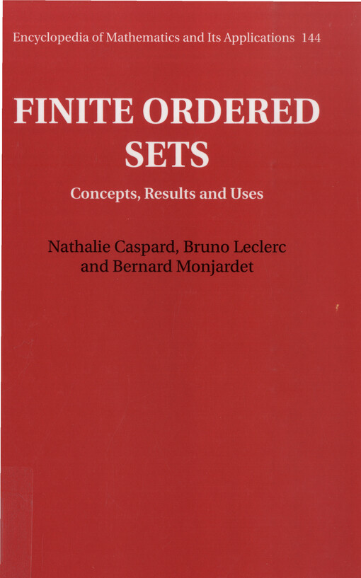 Finite ordered sets : concepts, results and uses