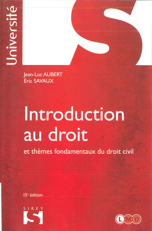 Introduction au droit : thèmes fondamentaux du droit civil