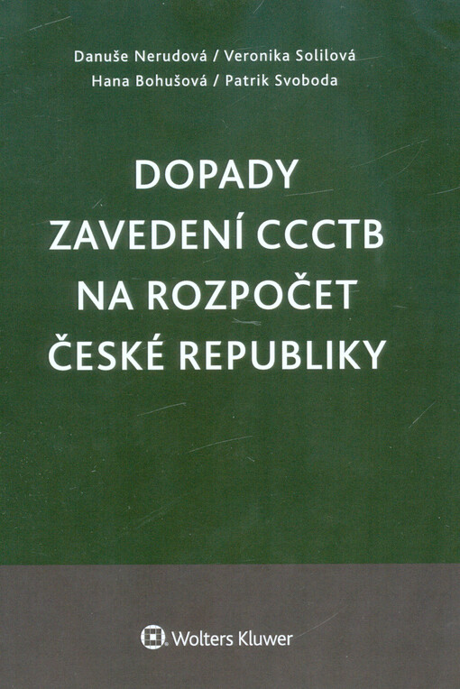 Dopady zavedení CCCTB na rozpočet České republiky