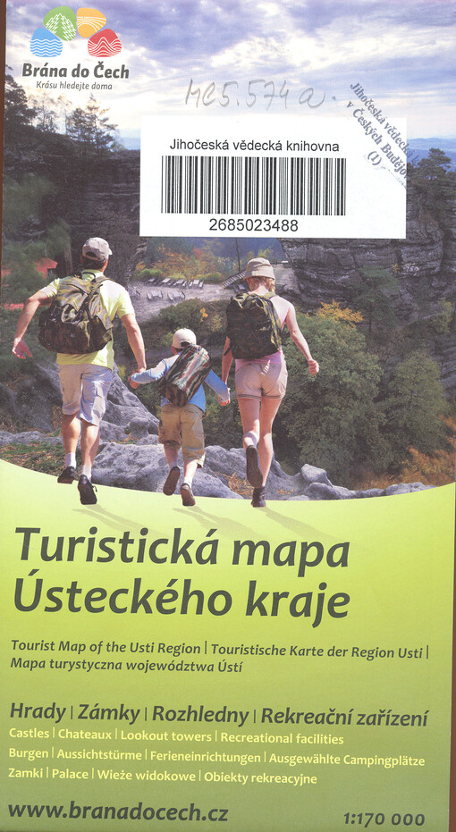 Turistická mapa Ústeckého krajeTourist Map of the Ústí Region = Touristische Karte der Region Ústí = Mapa turystyczna województwa Ústí nad Labem : hrady, zámky, rozhledny, rekreační zařízení