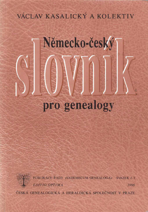 Německo-český slovník pro genealogy