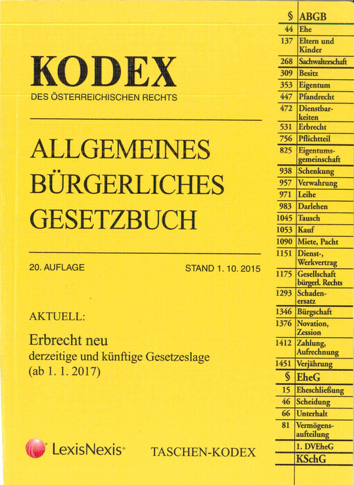 Allgemeines Bürgerliches Gesetzbuch