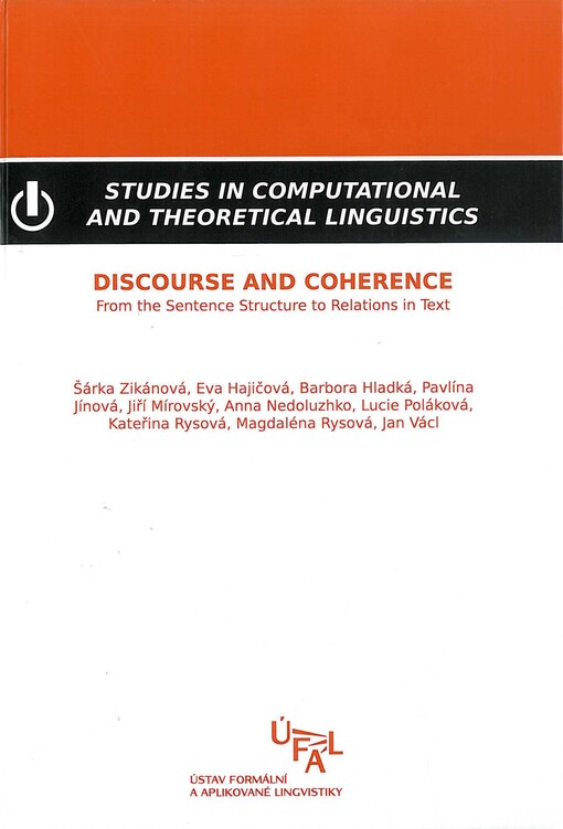 Discourse and coherence : from the sentence structure to relations in text