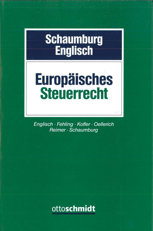 Europäisches Steuerrecht
